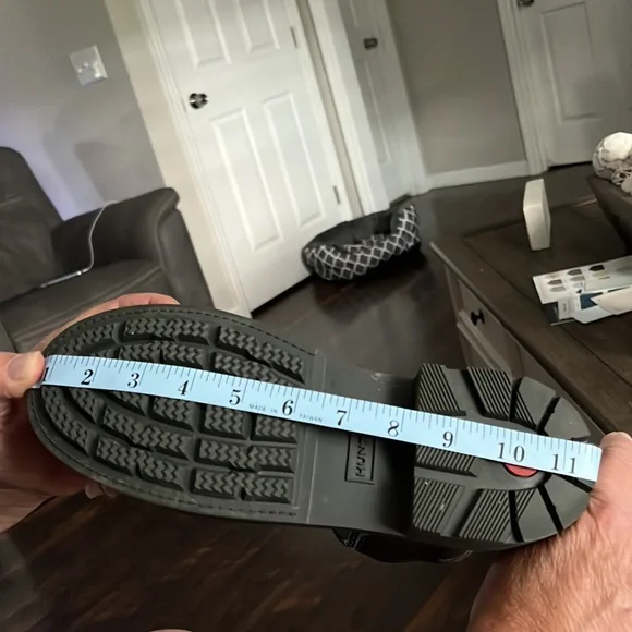 Hunter Refined Chelsea Stitch Detail Women's Rain Boots Grey Brown Lug Sole - Picture 6 of 7